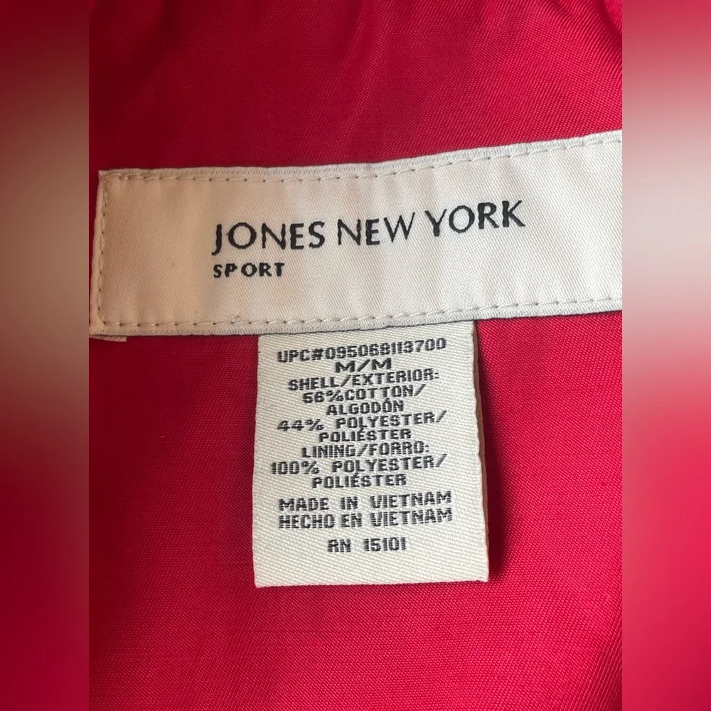 Jones New York Vibrant Red Trench Coat